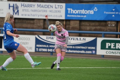 Clare Docherty scores a wonder-goal against Montrose